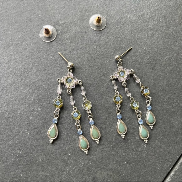 Various Stone Dangley Earrings - Picture 3 of 4